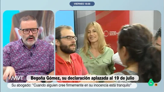 Edu Galán, tajante: "Lo que está ocurriendo con Begoña Gómez es un linchamiento brutal" "Hay una tolerancia en el poder judicial y los jueces con determinados sujetos y sujetas que es absolutamente increíble", reflexiona Edu Galán en este vídeo sobre todo lo ocurrido con el aplazamiento de la declaración de Begoña Gómez.