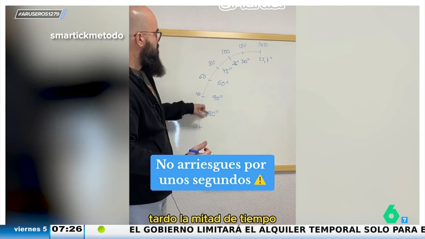 Un matemático explica por qué no tiene sentido correr en la autopista: "No arriesgues por cuatro segundos" Un matemático explica por qué no tiene sentido correr en la autopista: "No arriesgues por cuatro segundos"