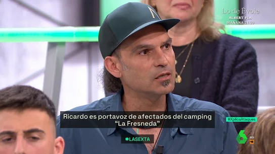 La denuncia de un residente en un camping: "Nos están desalojando porque quieren especular con ese terreno" "Igual que se especula con la vivienda, especulan ahora con un camping de lujo", afirma Ricardo, un residente en un camping que en este vídeo asegura sobre su estilo de vida que "estoy perfecto como estoy, pero los poderes públicos no me dejan".