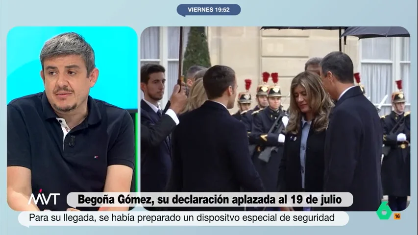 Alfonso Pérez Medina habla de la manifestación frente a los Juzgados contra Begoña Gómez