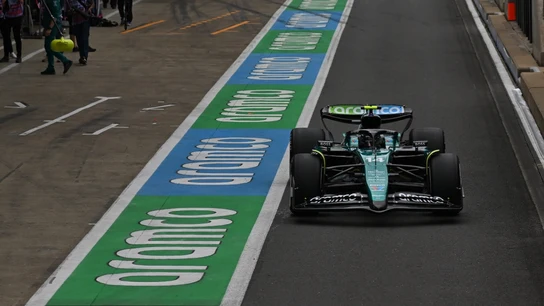 Fernando Alonso, en un paso por el 'pit lane' Fernando Alonso, en un paso por el 'pit lane'