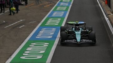 Fernando Alonso, en un paso por el 'pit lane'