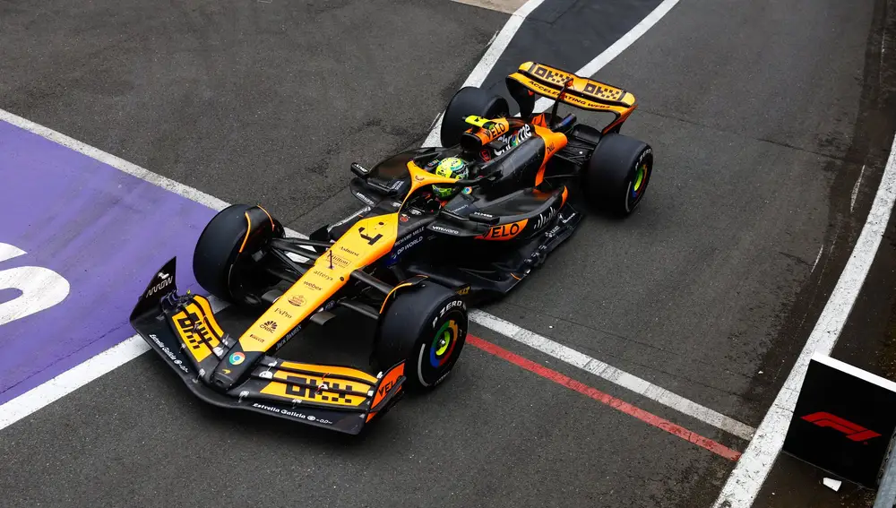 Lando Norris partirá desde la tercera plaza Lando Norris partirá desde la tercera plaza