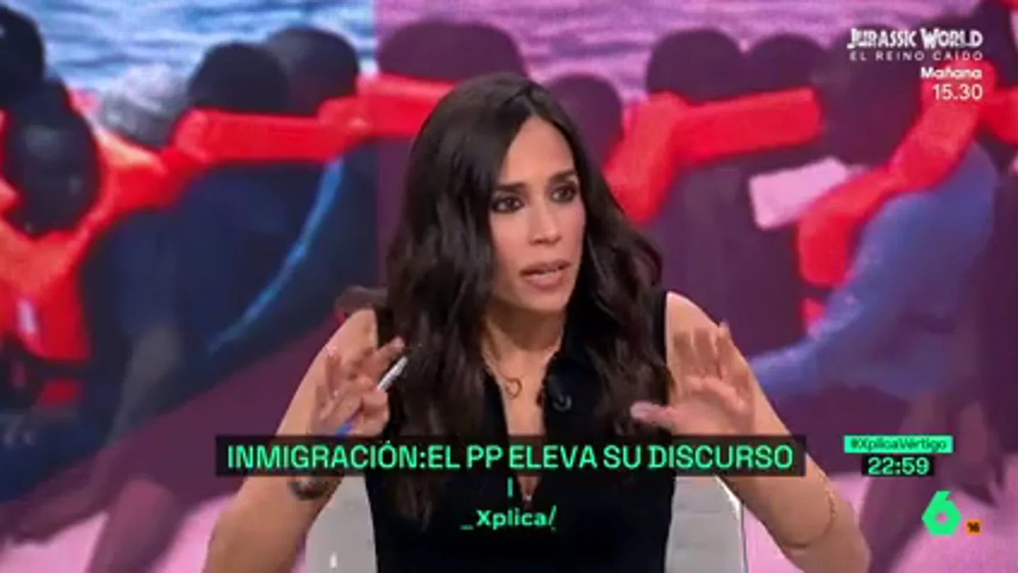 Pilar Velasco analiza el "salto" de Feijóo sobre la inmigración: "Hasta hoy ese discurso era de Vox" Pilar Velasco analiza el "salto" de Feijóo sobre la inmigración: "Hasta hoy ese discurso era de Vox"
