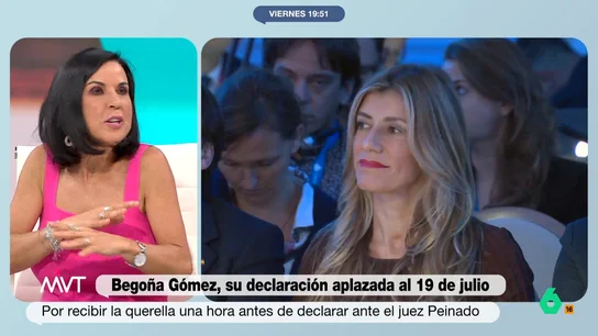 Beatriz de Vicente aclara si hay responsables en el aplazamiento de la declaración de Begoña Gómez Beatriz de Vicente aclara si hay responsables en el aplazamiento de la declaración de Begoña Gómez