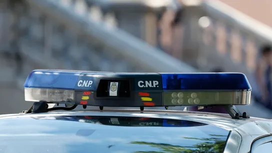 Detalle de las sirenas de un coche del Cuerpo Nacional de Policía. Detalle de las sirenas de un coche del Cuerpo Nacional de Policía.