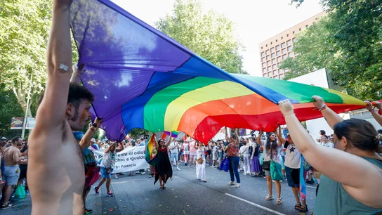 Participantes en la manifestación del Orgullo que bajo el lema “Educación, derechos y paz: Orgullo que transforma”  Participantes en la manifestación del Orgullo que bajo el lema “Educación, derechos y paz: Orgullo que transforma”
