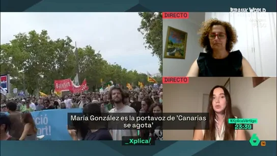 María González, afectada por el turismo masivo en Canarias María González, afectada por el turismo masivo en Canarias