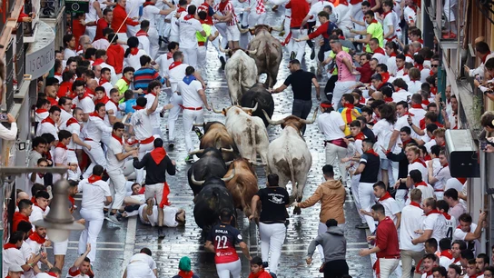 Imagen del primer encierro de San Fermín Imagen del primer encierro de San Fermín