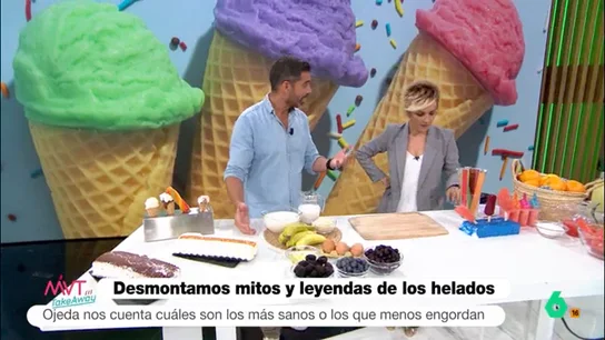 El nutricionista Pablo Ojeda con la periodista Cristina Pardo El nutricionista Pablo Ojeda con la periodista Cristina Pardo