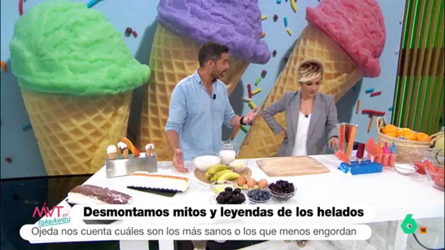 El nutricionista Pablo Ojeda con la periodista Cristina Pardo El nutricionista Pablo Ojeda con la periodista Cristina Pardo
