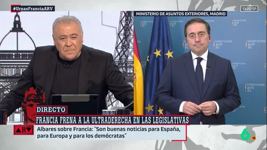 ARV- Albares, sobre el resultado electoral en Francia: "Se dijo no al odio, a la división y a las mentiras" ARV- Albares, sobre el resultado electoral en Francia: "Se dijo no al odio, a la división y a las mentiras"
