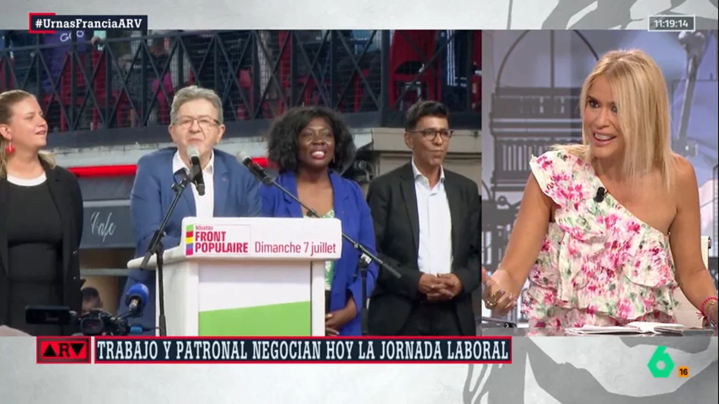 ARV- Afra Blanco celebra el resultado electoral en Francia: "Las organizaciones de izquierdas no son perfectas, pero no son fascistas" ARV- Afra Blanco celebra el resultado electoral en Francia: "Las organizaciones de izquierdas no son perfectas, pero no son fascistas"