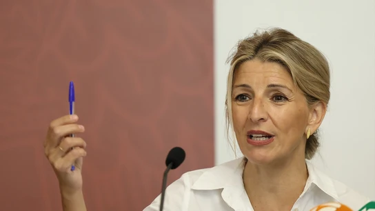 La vicepresidenta segunda y ministra de Trabajo y Economía Social, Yolanda Díaz, en el curso de verano de la UCM La vicepresidenta segunda y ministra de Trabajo y Economía Social, Yolanda Díaz, en el curso de verano de la UCM
