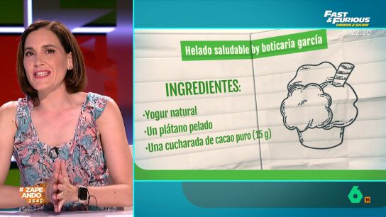 Boticaria Garc&iacute;a ense&ntilde;a a preparar el helado m&aacute;s saludable para este verano: "Solo tiene 120 calor&iacute;as por raci&oacute;n"