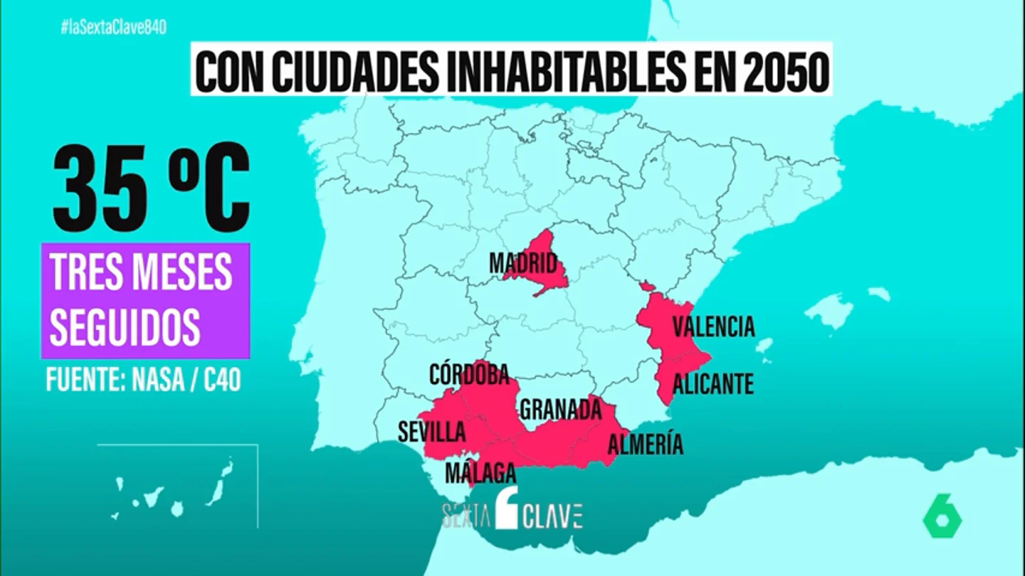 El calentamiento global está transformando el mundo: en 2050 no se podrá vivir ni en Madrid ni en la Comunitat Valenciana El calentamiento global está transformando el mundo: en 2050 no se podrá vivir ni en Madrid ni en la Comunitat Valenciana