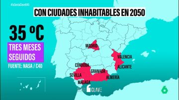 El calentamiento global está transformando el mundo: en 2050 no se podrá vivir ni en Madrid ni en la Comunitat Valenciana