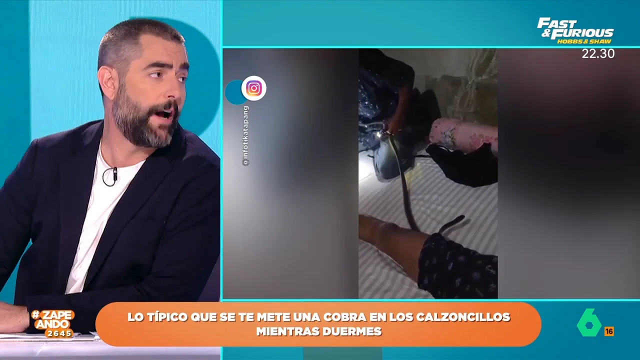 Impresionante: un chico se despierta con una cobra en su ropa interior mientras duerme