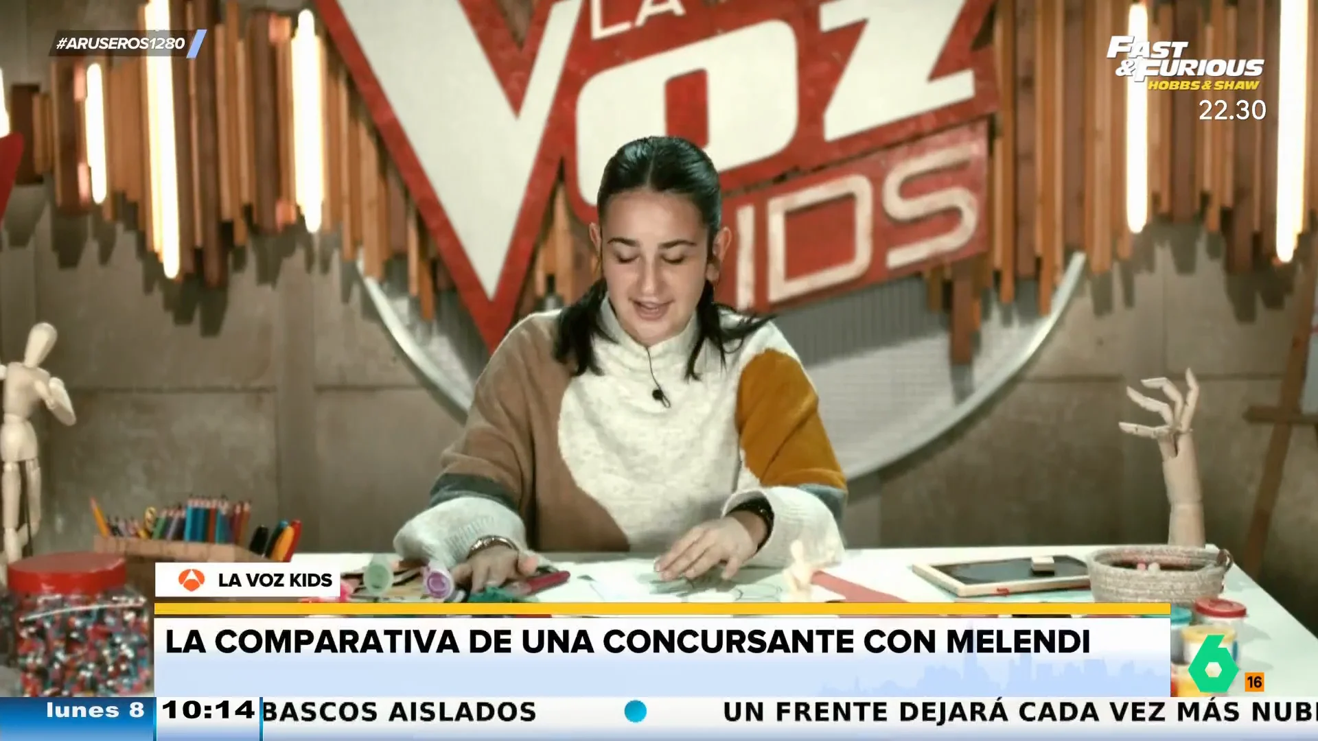 Una niña de 'La Voz Kids', a Melendi: "Podría ser un suricato, porque están igual de tiesos que él"