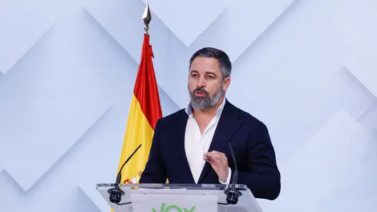 Santiago Abascal, en rueda de prensa Santiago Abascal, en rueda de prensa