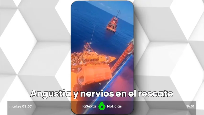 Angustia, nervios y miedo: así fue el rescate de los 350 pasajeros del ferri incendiado entre Ibiza y Mallorca