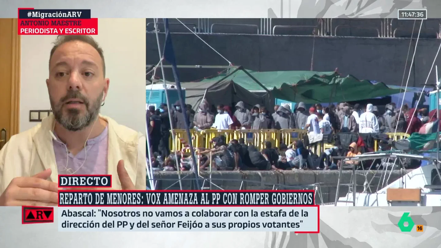 ARV- Maestre, sobre la amenaza de Vox al PP: "Si hay algún punto en el que pueden romper con los pactos, es en este" ARV- Maestre, sobre la amenaza de Vox al PP: "Si hay algún punto en el que pueden romper con los pactos, es en este"
