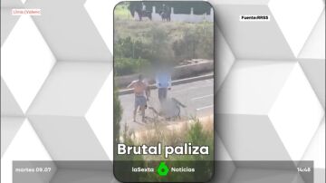 Tres hombres atacar sin piedad a un joven en Valencia