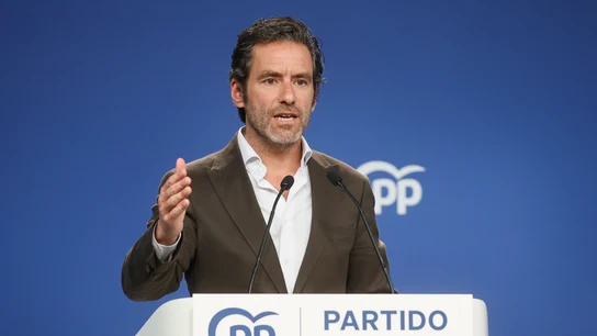 El portavoz del Partido Popular Borja Sémper, durante la rueda de prensa posterior a la reunión del Comité de Dirección del Partido Popular, este martes en Madrid. El portavoz del Partido Popular Borja Sémper, durante la rueda de prensa posterior a la reunión del Comité de Dirección del Partido Popular, este martes en Madrid.