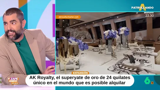 Dani Mateo, tras conocer cómo es el yate de 24 quilates de oro: "Es El Cigala del mar" Dani Mateo, tras conocer cómo es el yate de 24 quilates de oro: "Es El Cigala del mar"