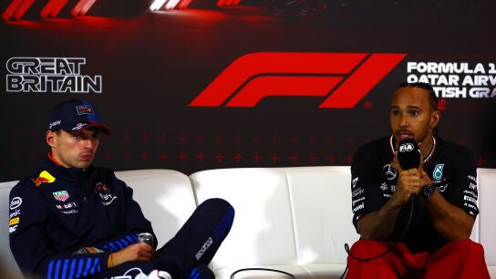 Max Verstappen y Lewis Hamilton