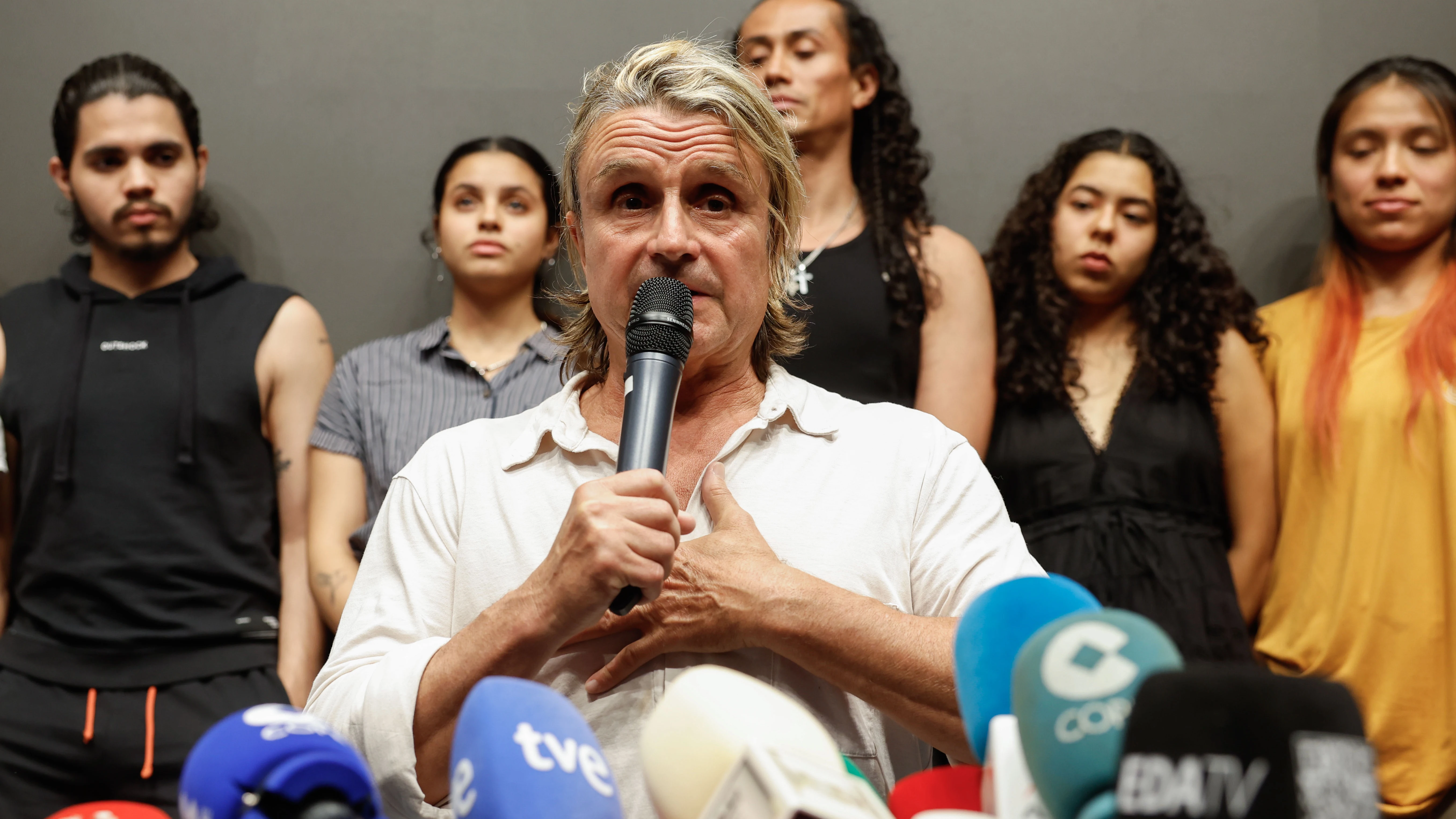 Nacho Cano en la rueda de prensa de este martes 9 de junio