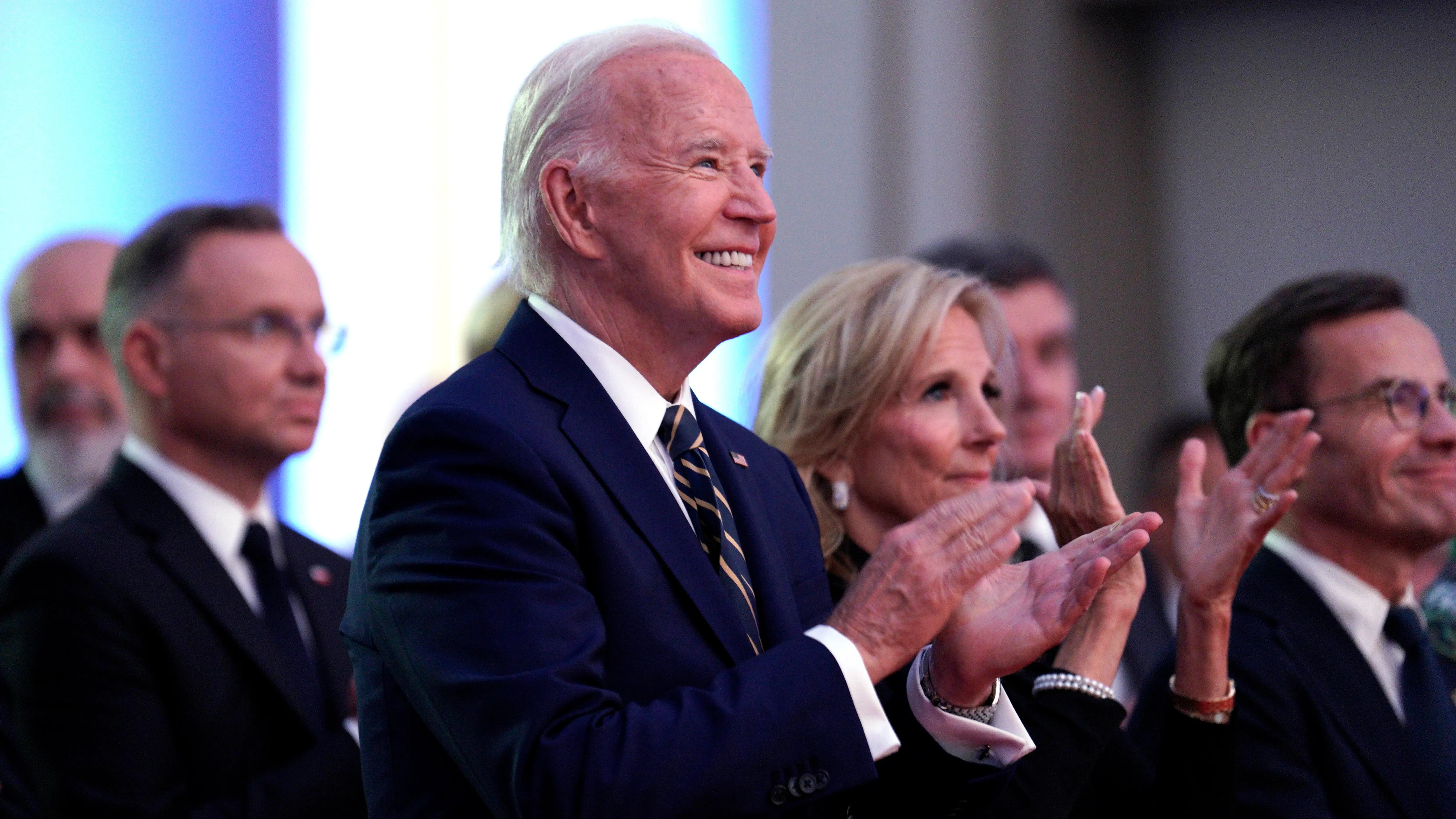 El presidente estadounidense Joe Biden en el 75º Aniversario de la OTAN