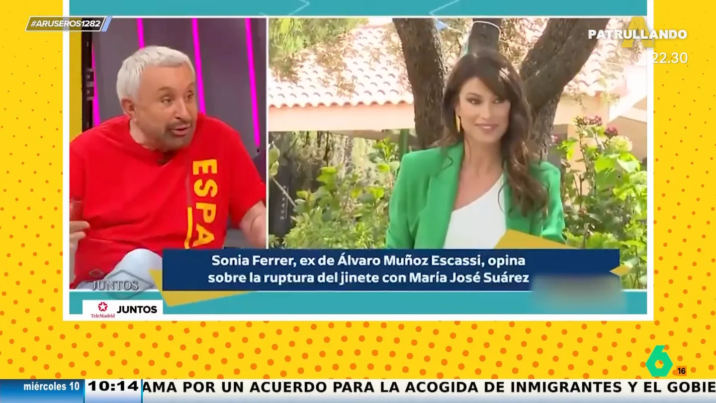 José Manuel Parada, sobre las infidelidades de Álvaro Muñoz Escassi: "Sonia Ferrer cometió el error de creer que lo iba a cambiar" José Manuel Parada, sobre las infidelidades de Álvaro Muñoz Escassi: "Sonia Ferrer cometió el error de creer que lo iba a cambiar"