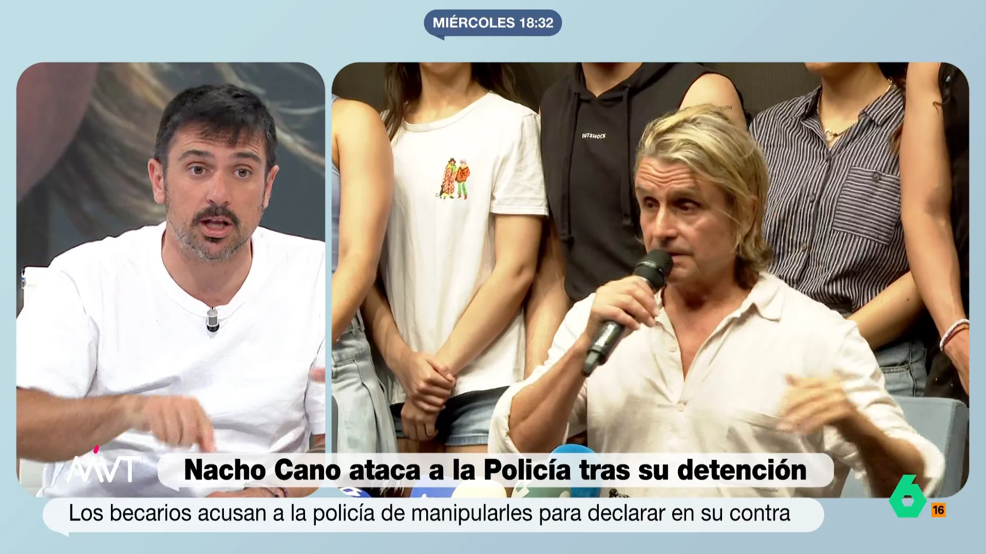 "Nacho Cano ha decidido dar una rueda de prensa en la línea de la extrema derecha", afirma Ramón Espinar en este vídeo de Más Vale Tarde donde opina sobre las acusaciones del músico tras su detención donde cargó contra la Policía y el Gobierno.