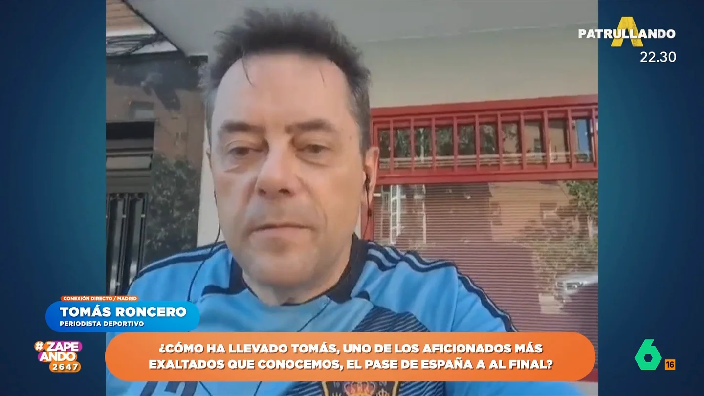El mensaje de Tomás Roncero a todos los jóvenes desde Zapeando: "Olvidaos de Luis Enrique, eso fue un mal paso, una mala digestión" El mensaje de Tomás Roncero a todos los jóvenes desde Zapeando: "Olvidaos de Luis Enrique, eso fue un mal paso, una mala digestión"