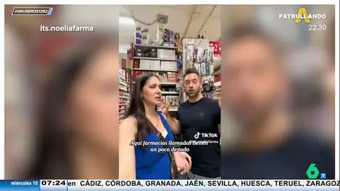 Dos farmacéuticos españoles se viralizan al reaccionar a una farmacia estadounidense: venden de todo