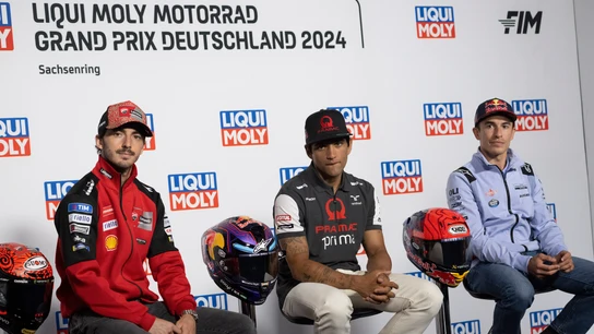 Pecco Bagnaia, Jorge Martín y Marc Márquez Pecco Bagnaia, Jorge Martín y Marc Márquez