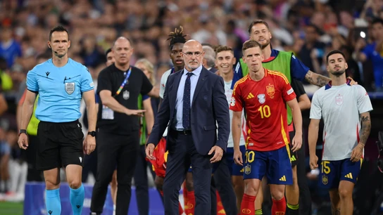 El banquillo de la selección española en las semifinales contra Francia El banquillo de la selección española en las semifinales contra Francia