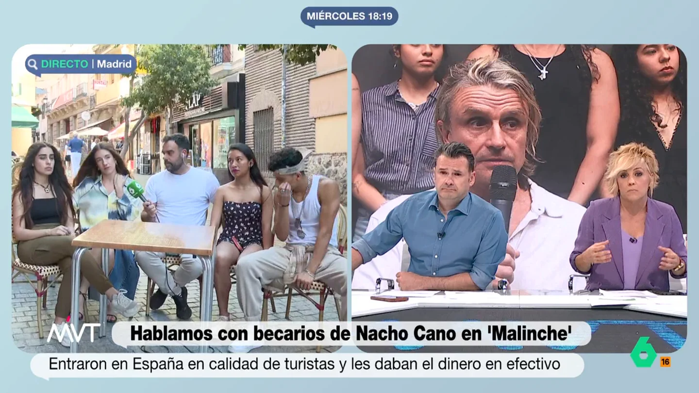 Cristina Pardo, a los becarios de Nacho Cano: "No tenéis vocabulario político pero me habéis contestado sobre Ayuso" Cristina Pardo, a los becarios de Nacho Cano: "No tenéis vocabulario político pero me habéis contestado sobre Ayuso"