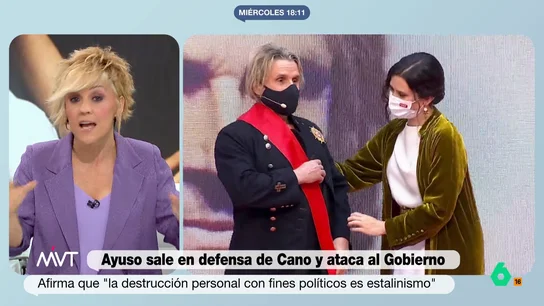 Cristina Pardo: "Deberíamos estar hasta las narices de políticos que defienden a presuntos delincuentes de su cuerda y atacan a otros" "Las cosas no están bien o mal en función de quien las haga, están bien o mal", afirma rotunda Cristina Pardo en este vídeo donde analiza en Más Vale Tarde la defensa de Isabel Díaz Ayuso a Nacho Cano tras ser detenido ayer.