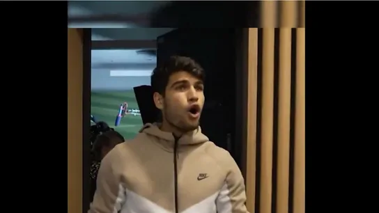 La reacción de Carlos Alcaraz a la remontada de España a Francia en la semifinal de la Eurocopa 2024 La reacción de Carlos Alcaraz a la remontada de España a Francia en la semifinal de la Eurocopa 2024