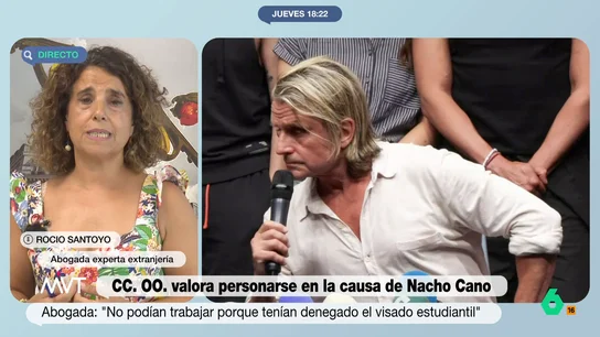 Una abogada experta en extranjería confirma que la Policía actúa correctamente en el caso de los becarios de Nacho Cano "Hay una persona que ha puesto una denuncia en la comisaría sobre sus condiciones laborales y se ha personado Policía e Inspección de Trabajo para dar curso a esa denuncia", explica Rocío Santoyo, abogada experta en extranjería, en este vídeo.