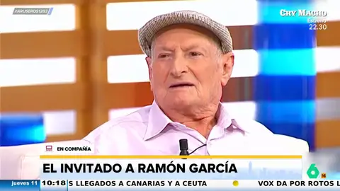 Un invitado de 91 años, a Ramón García sobre su estado físico: "Pues eso, por eso estás tú así"