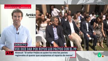ARV- Montesinos señala que el PP "da por hecha" la ruptura con Vox: "Ya preparan las crisis de gobierno"