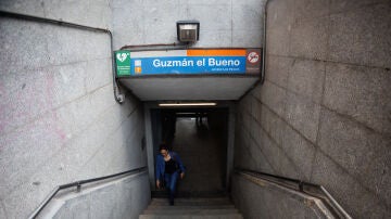 La parada de metro Guzmán el Bueno, a 12 de septiembre de 2023, en Madrid (España). 