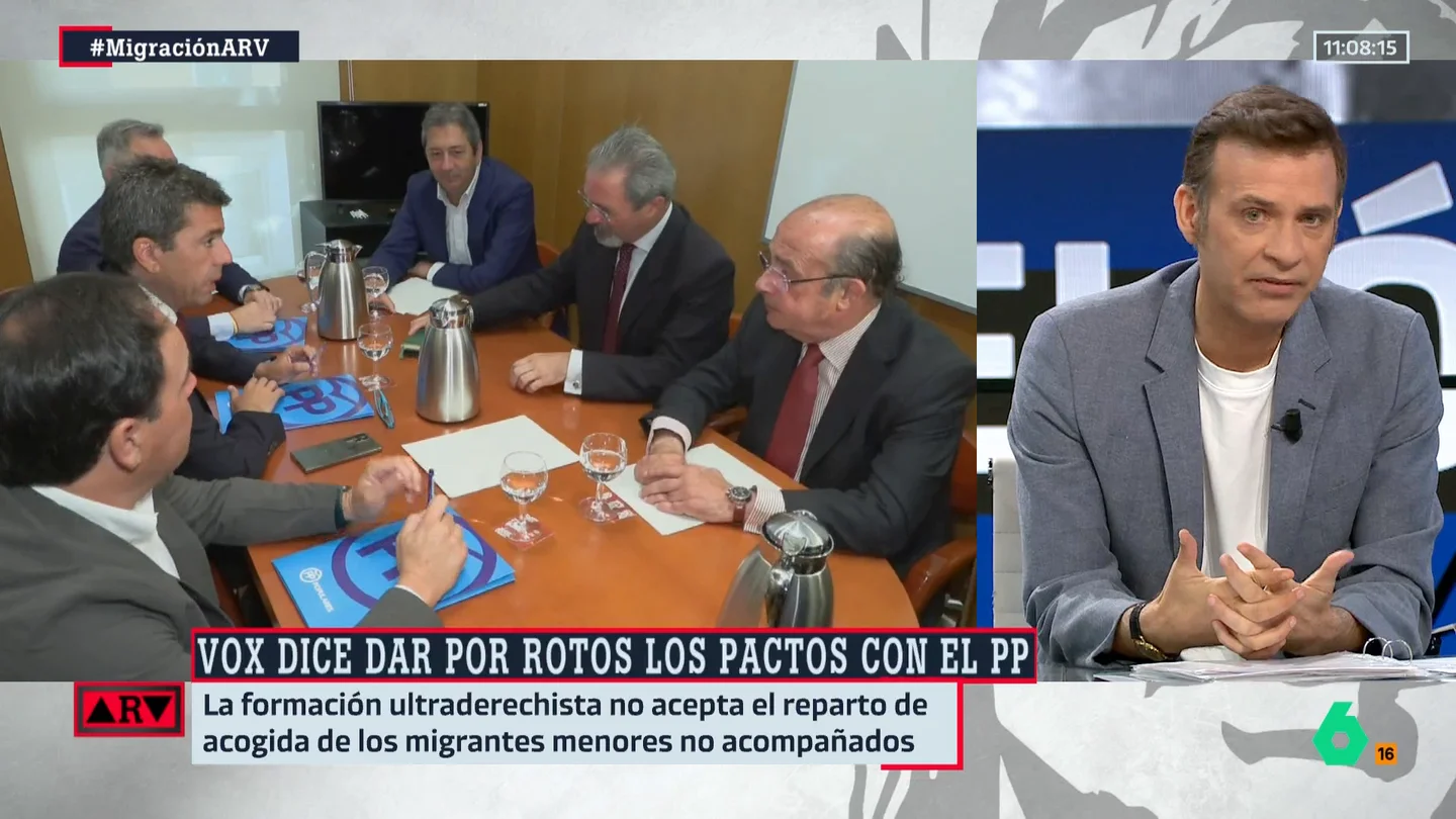 ARV-Pablo Pombo desvela sus dos hipótesis sobre la postura de Vox: "O es una decisión suicida o un negocio" ARV-Pablo Pombo desvela sus dos hipótesis sobre la postura de Vox: "O es una decisión suicida o un negocio"