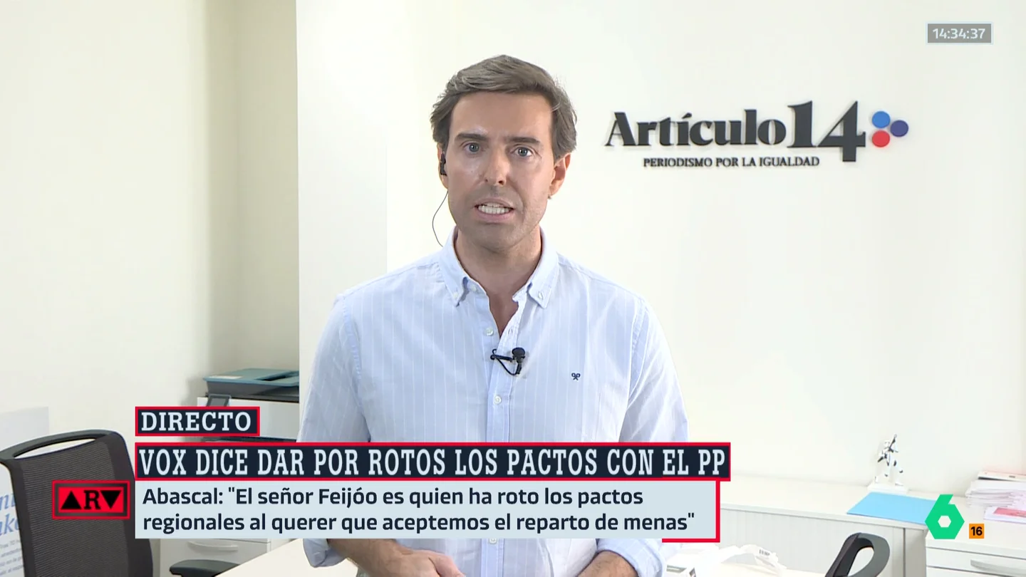 Montesinos señala que el PP "da por hecho" la ruptura con Vox: "Ya preparan las crisis de gobierno" Montesinos señala que el PP "da por hecho" la ruptura con Vox: "Ya preparan las crisis de gobierno"