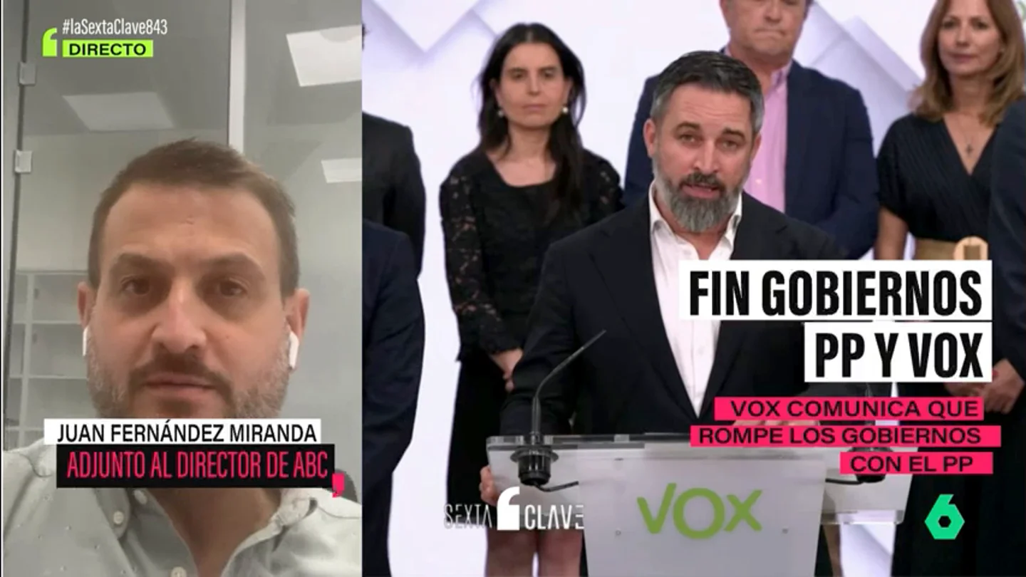 Juan Fernández Miranda no descarta ir a elecciones tras la ruptura de Vox y PP Juan Fernández Miranda no descarta ir a elecciones tras la ruptura de Vox y PP