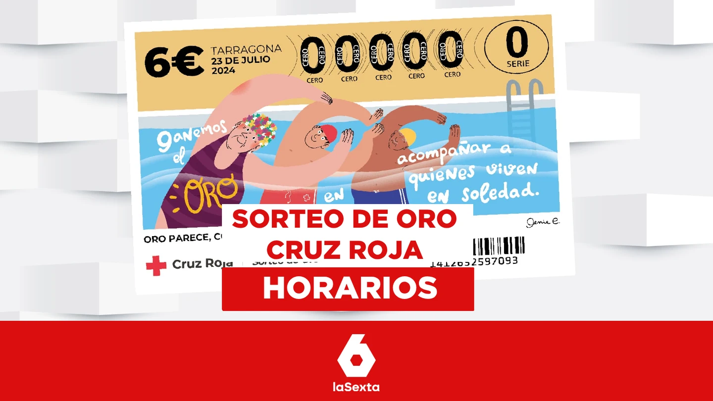 Horario y dónde ver el Sorteo de Oro de la Cruz Roja Horario y dónde ver el Sorteo de Oro de la Cruz Roja