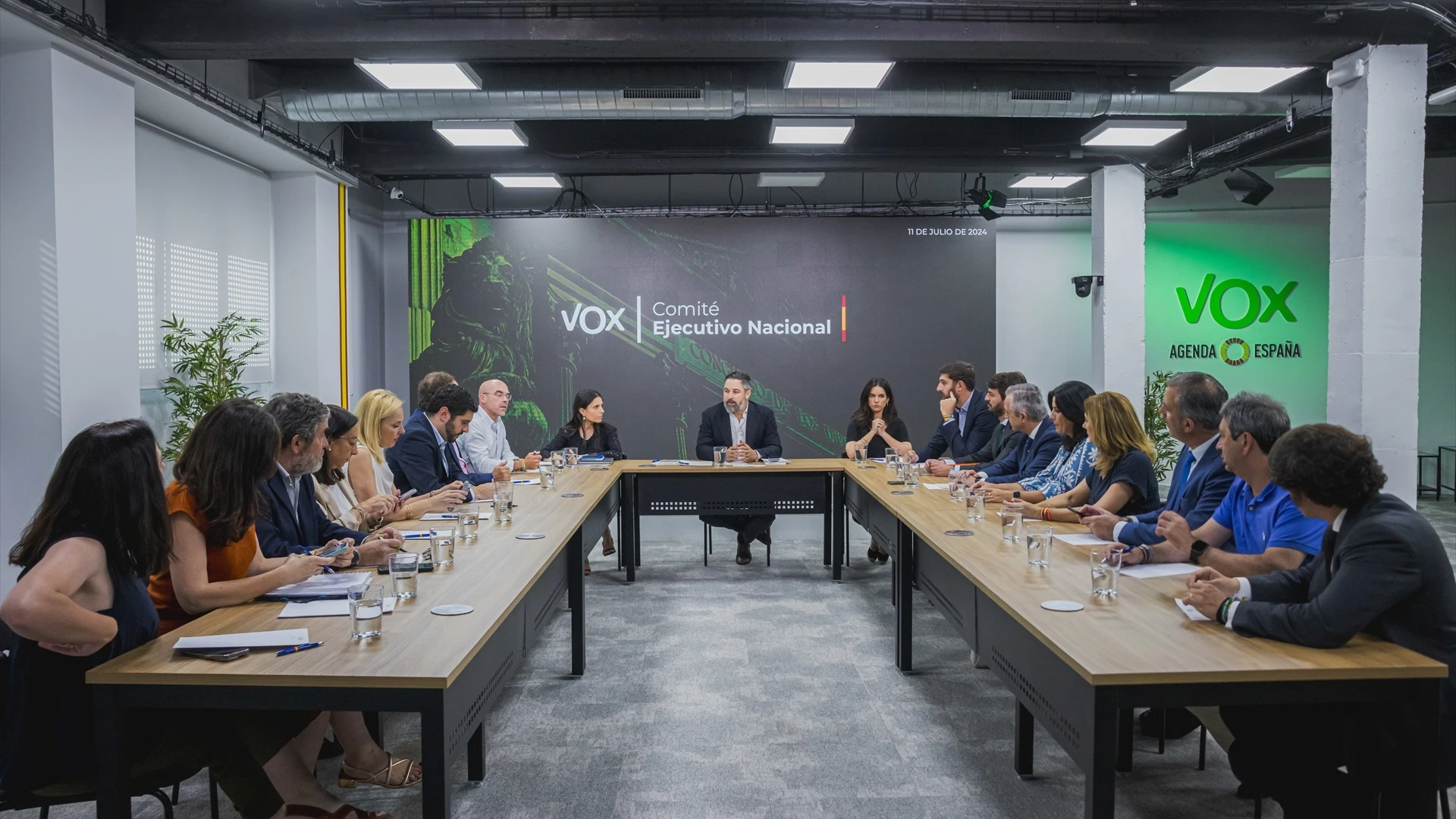 Santiago Abascal, durante el Comité Ejecutivo Nacional